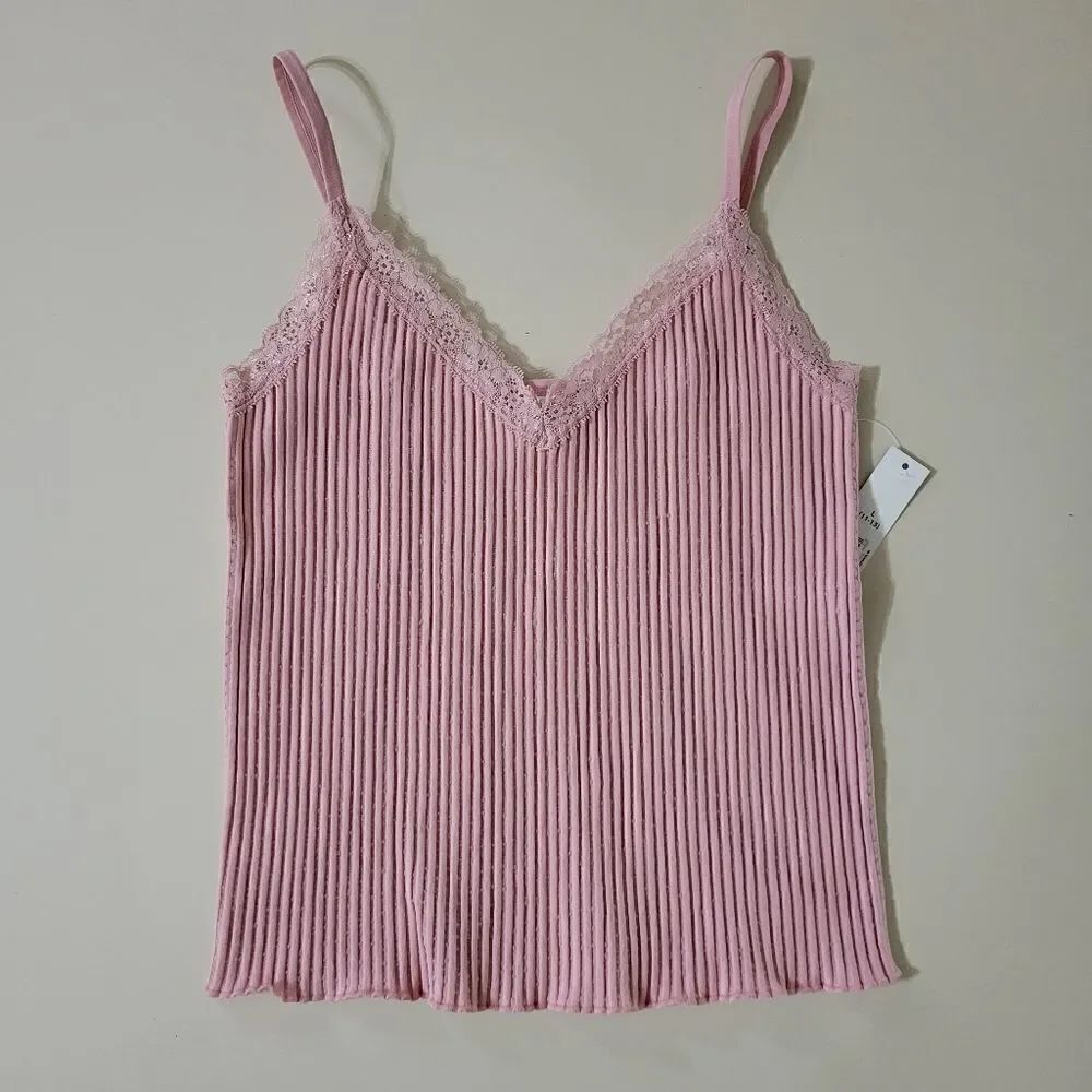 No Boundaries Women's Dusty Rose Ribbed Seamless Tank